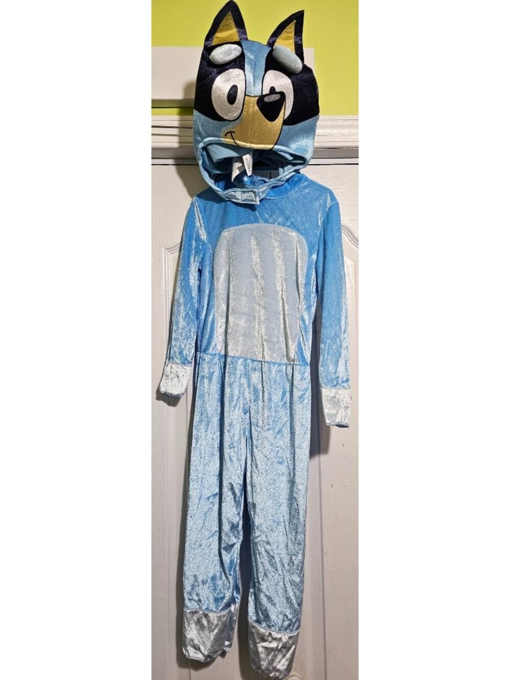 Bluey Toddler Costume 3T-4T Halloween Kids Disguise Headpiece Tail Boys Blue Dog